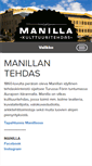 Mobile Screenshot of manillantehdas.fi